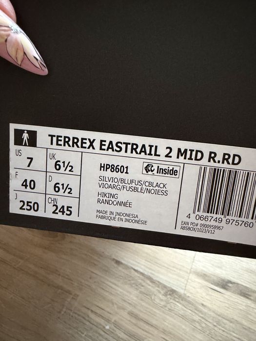 Оригинални високи маратонки Adidas Eastrail 2.0 Mid RAIN.RDY! 40,41,44 н