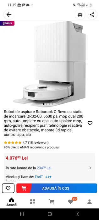 Roborock QRevo 5500 aspirare/spalare