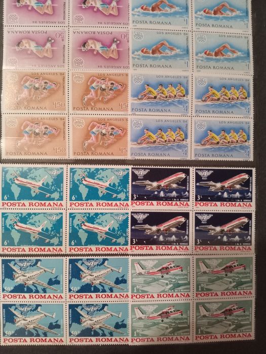 Clasor complet timbre românești NOI MNH (1982-1984) – Peste 440 piese
