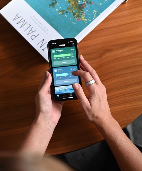 Смарт пръстен HAALE II (Smart Ring) Следене на здраве и сън, Размер 8