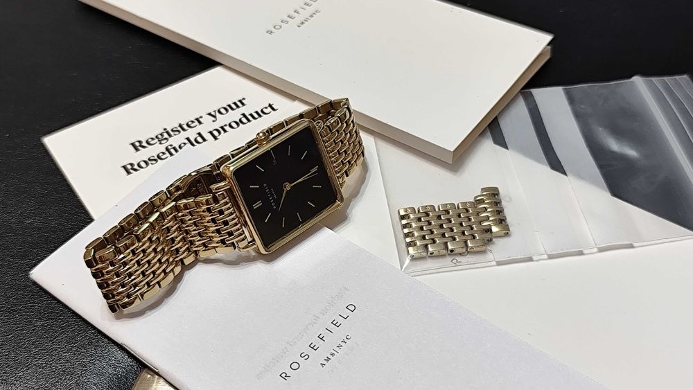 Rosefield Black Gold  / Луксозен Часовник