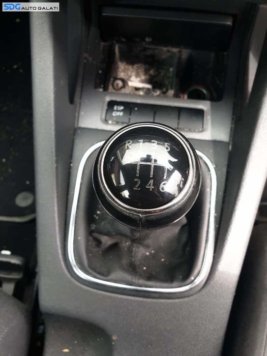 Nuca cu Manson Piele Maneta Schimbator Viteze 6 Trepte cu Uzura Volkswagen Jetta 3 2005 - 2011 [Q3686]