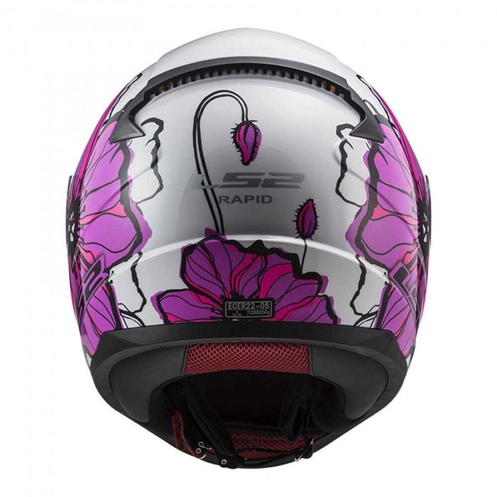Casca moto integrala LS2 FF353 Rapid II Poppies, NOU cu eticheta!