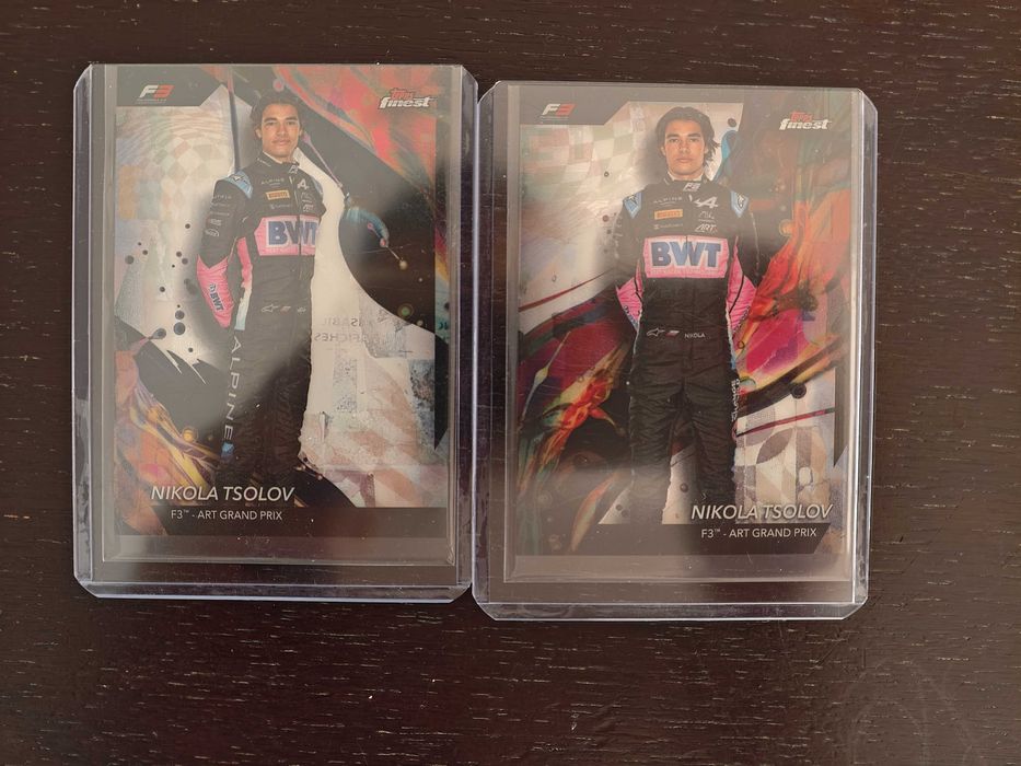 Колекционерски карти Никола Цолов Topps Chrome F1 2024 Nikola Tsolov RC rookie card