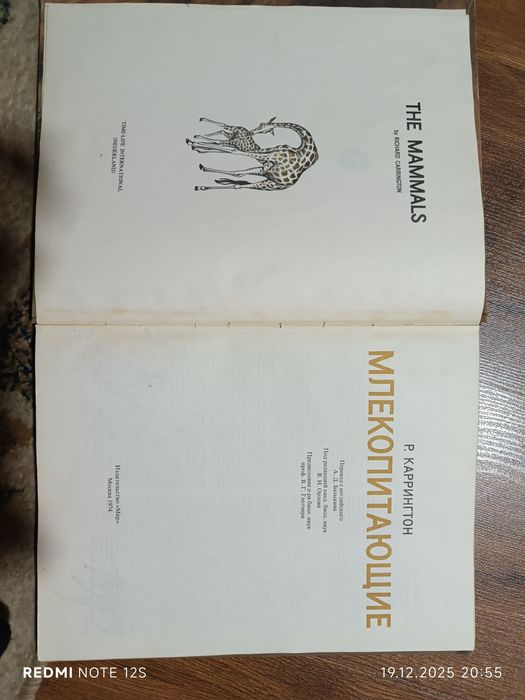 Книга. Млекопитающие.