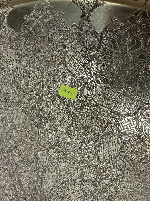 Голямо пано за стена от месинг гравирано ръчно