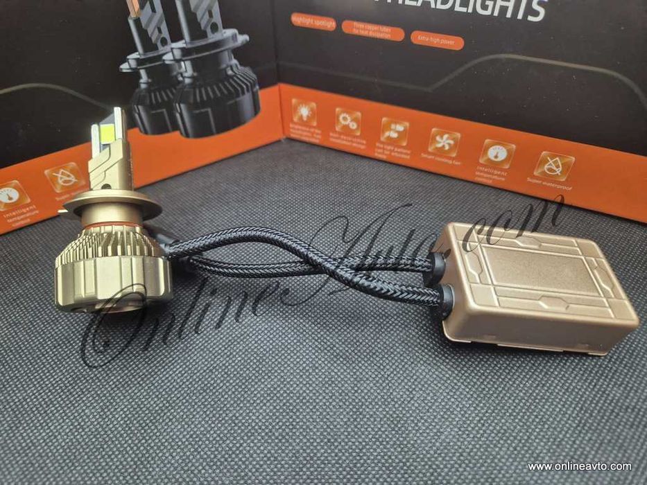 H7 Диодни крушки с подобрен фокус, LED крушки за автомобил 130W
