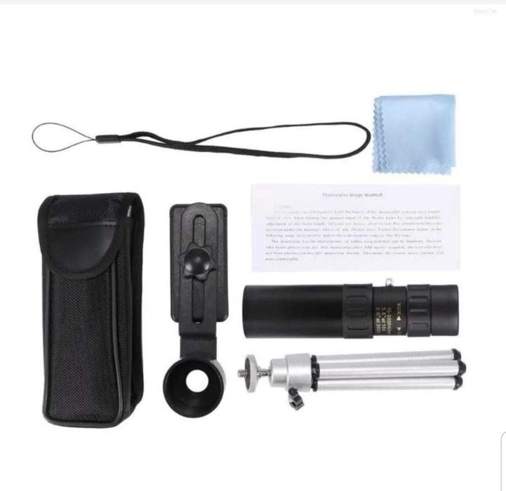 Monoclu Telescop Apexel, zoom 8-24x, 30mm, support pentru telefon