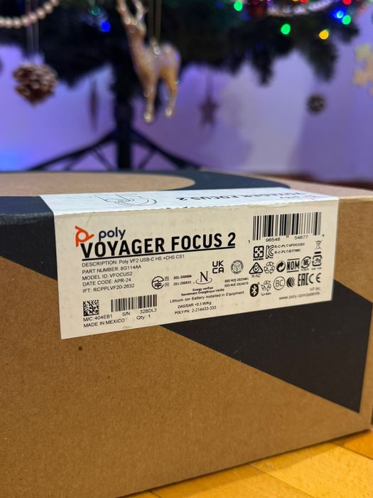 Casti audio Poly Voyager Focus 2 UC, USB-A  - NOI