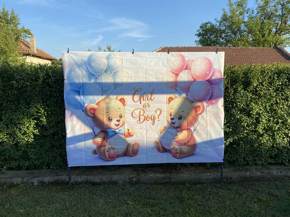 Фон/гръб за парти за полове