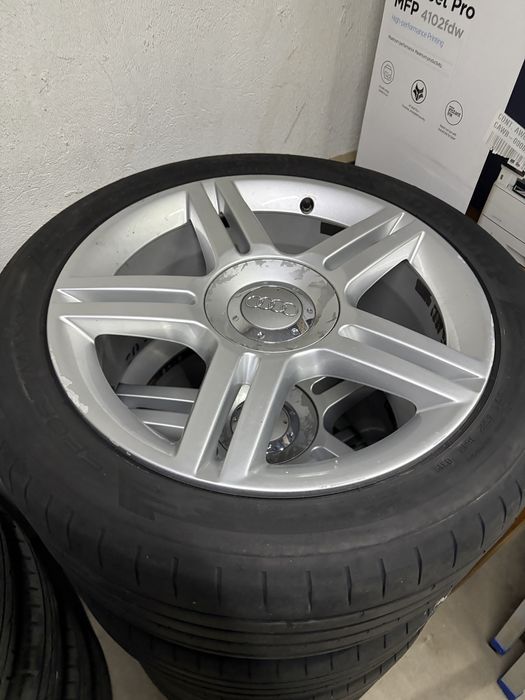Jante Audi originale R17 + anvelope 235/45 R17 – set complet
