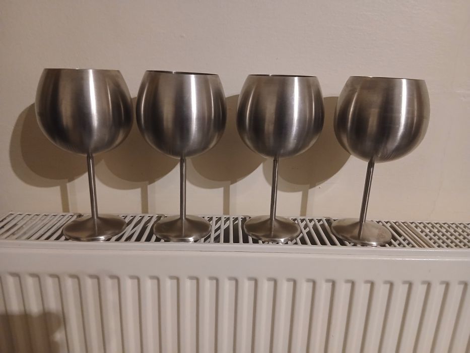 4 pahare inox pentru gin