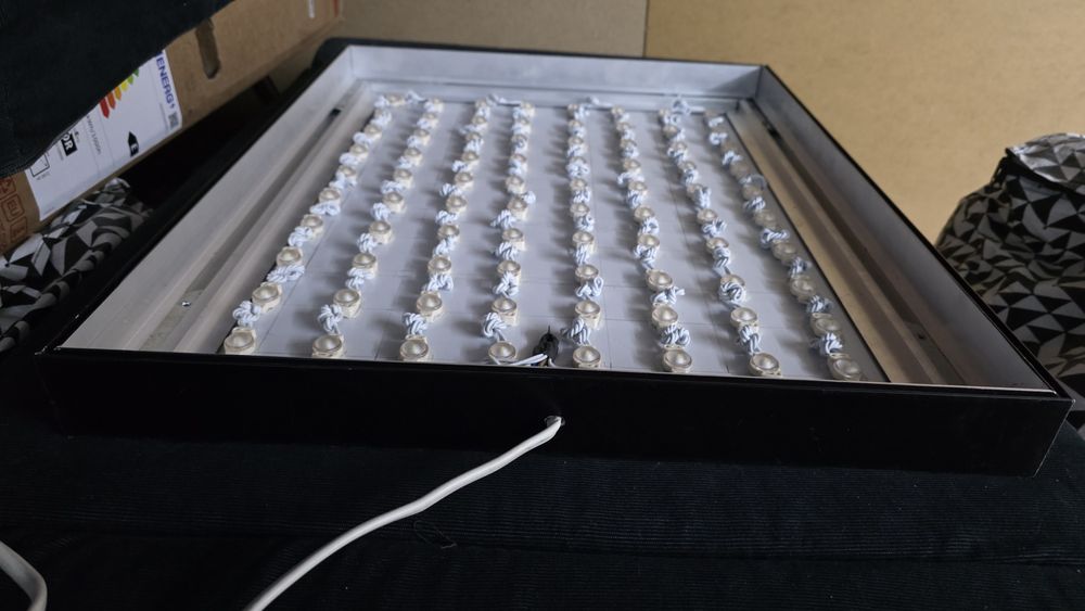 Panou iluminare LED SMD alb rece[retail professional] rama aluminiu ex