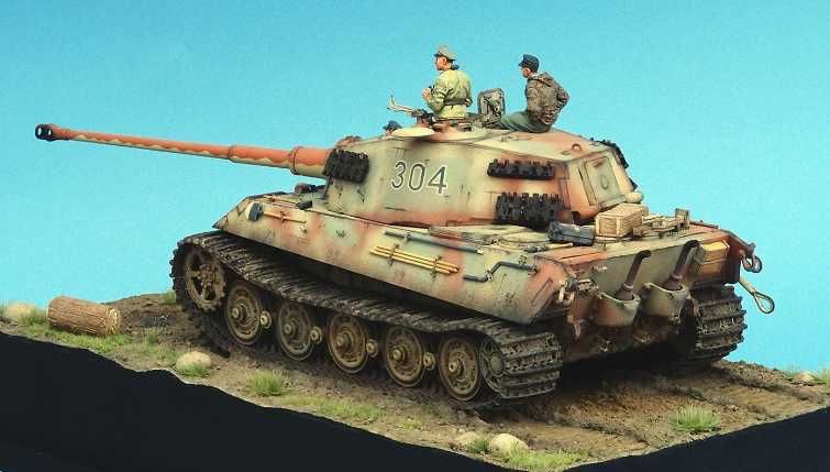 конструктор сборная модель 1/35 танк T-VIB «Тигр» с башней Хеншель