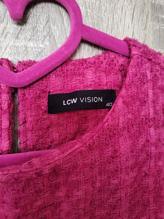 Рокля букле в цвят циклама