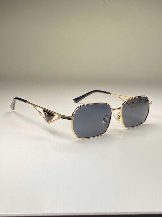 Ochelari de soare Prada | auriu/ negru | unisex/ barbati/ femei