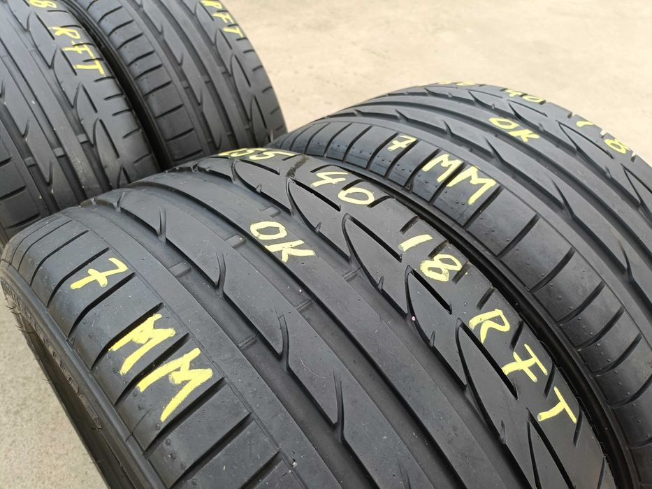 Set anvelope vara 225 45 18 cu 255 40 18 bridgestone potenza run flat