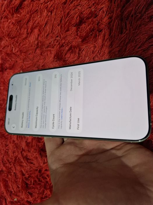 -Iphone 16Pro Max, ca Nou, 256Gb, 8Ram, Silver Titanium, ireprosabil,