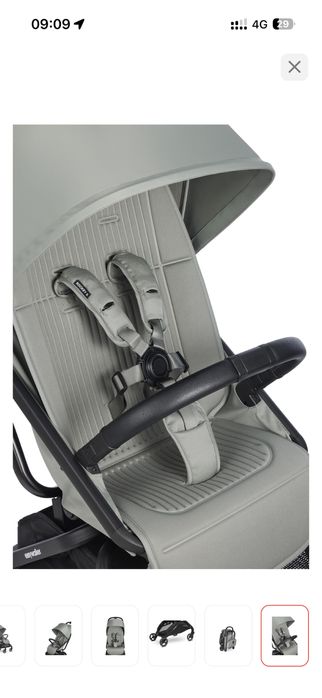 Коляска прогулочная Easywalker Rockey S, зеленый