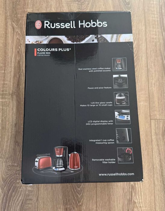 Cafetieră Russell Hobbs Colours Plus Red, nouă, sigilată