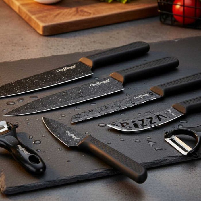 Комплект кухненски ножове 6 части, изработени от неръждаема стомана