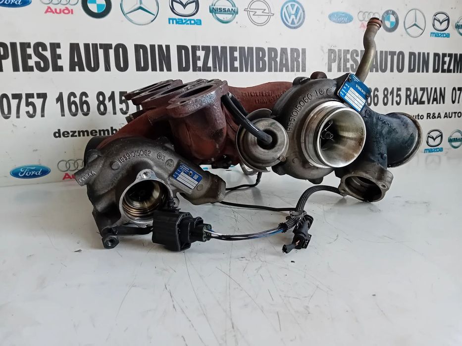 Turbo Turbina Bi-Turbo Volvo S90 V90 XC90 XC60 S60 V70 2.0 D Euro 6 Cod 31459962 31491217 31361655