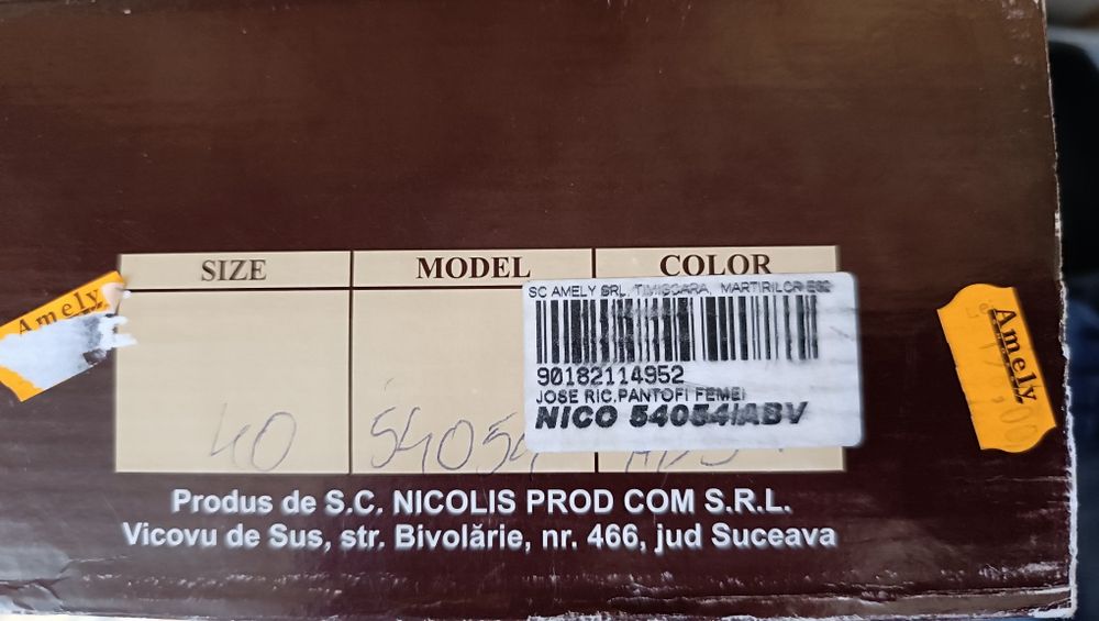Pantofi de piele pentru femei Nr 40