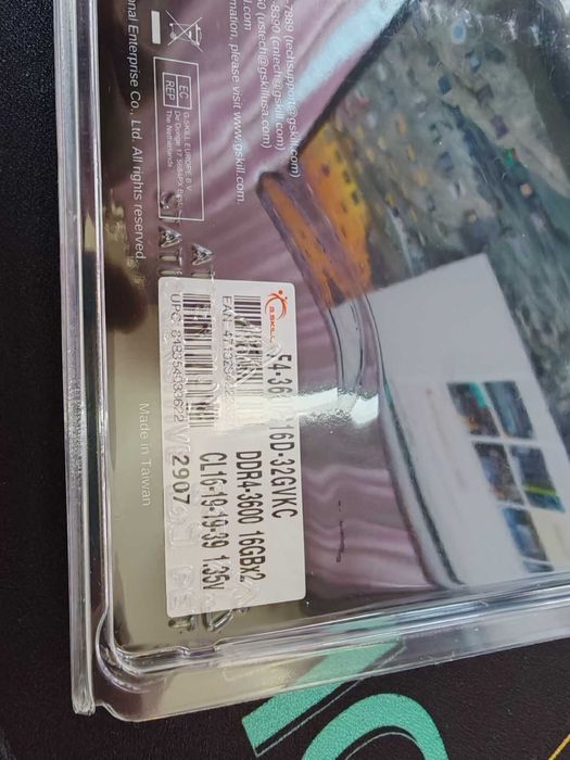 НОВА ! Рам Памет G.SKILL Ripjaws V Black 32GB (2x16GB) 3600Mhz DDR4