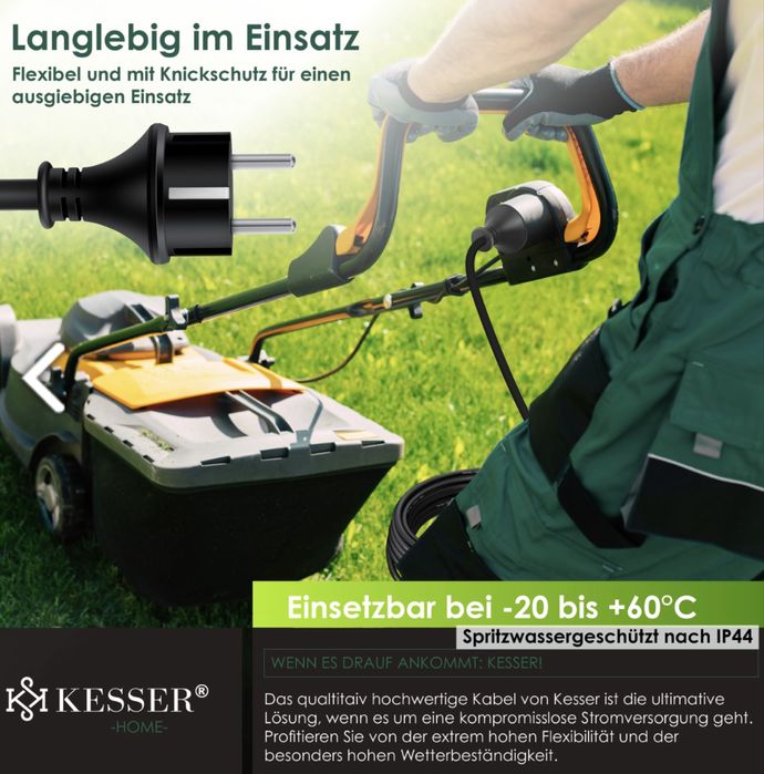 KESSER® удължителен кабел със защитна капачка