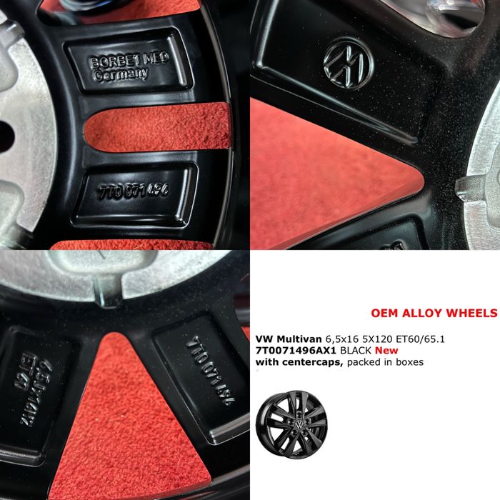 16 цола 5х120 VW T7 Multivan ID Buzz Бус Crafter MAN Нови Оригинални