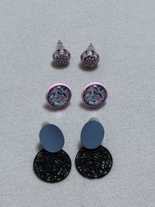 Комплект 3 чифта обеци