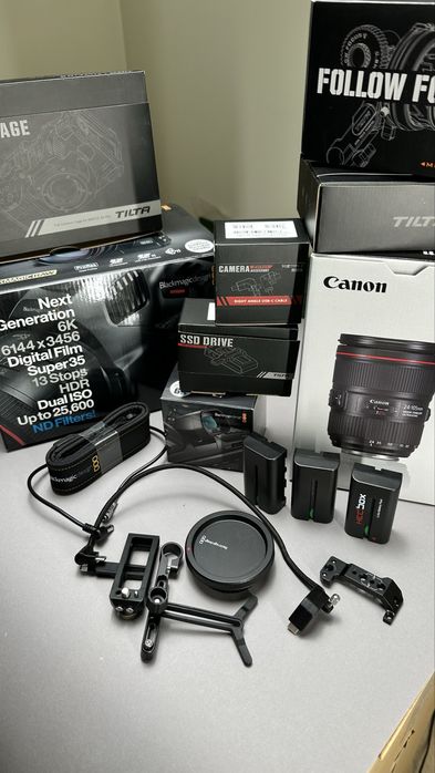 BMPCC 6K Pro + Canon 24-105mm L II + Canon 10-18mm + Tilta Риг