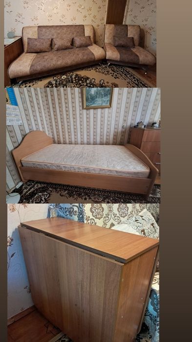 Продам мягкий уголок, кровать,стол-книжка