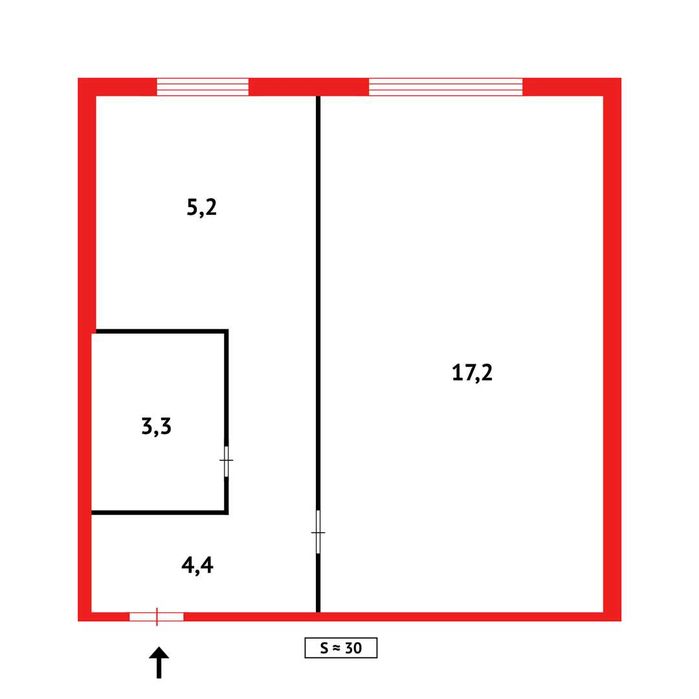 1-комнатная на 7 мкрн ][