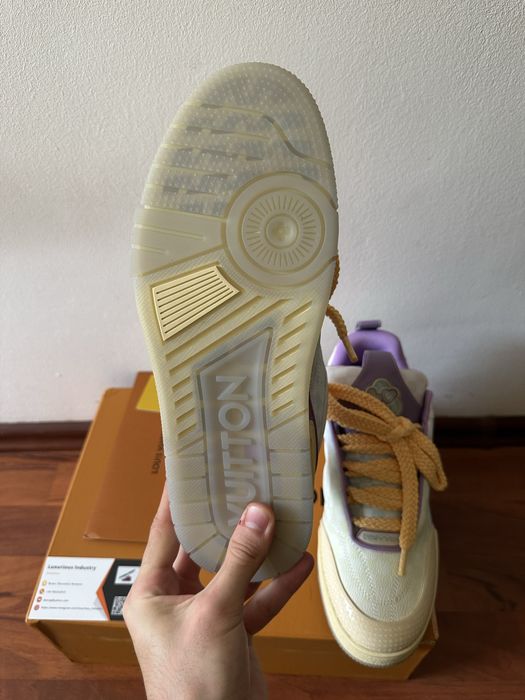 Louis Vuitton LV Skate Sneaker Purple Gradient Damier Denim