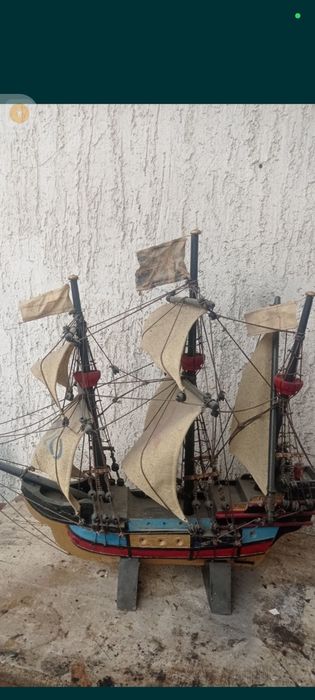 Макет деревянного коробля.