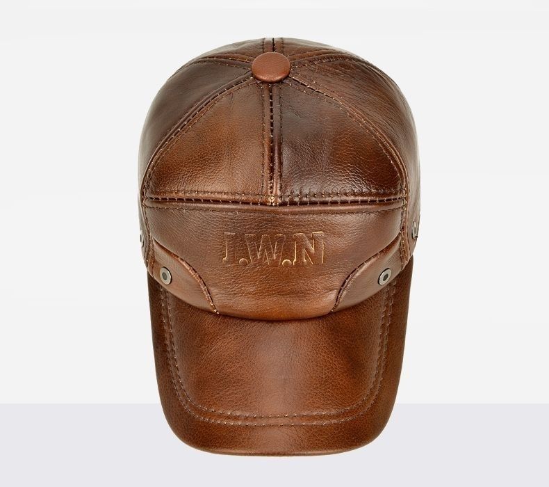 Мужская кепка из 100% натуральной кожи мужской шапка зимний осенний