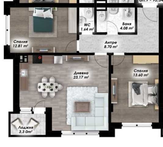 Нов тристаен- Остромила