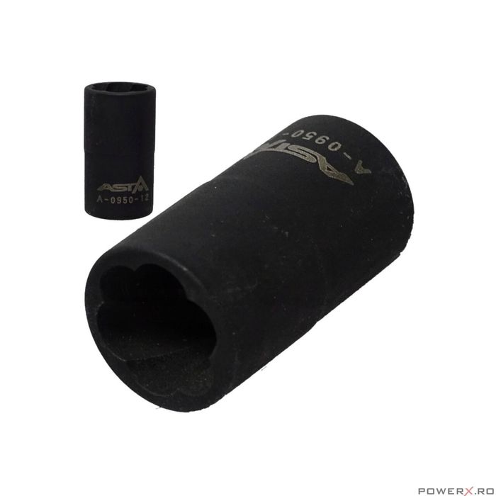 Cheie tubulara pentru suruburi deteriorate, 3/8" 12 mm, Asta