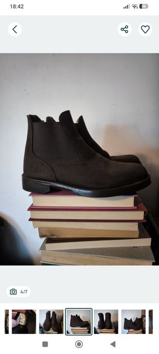 Ghete echitatie Fouganza piele întoarsă 36