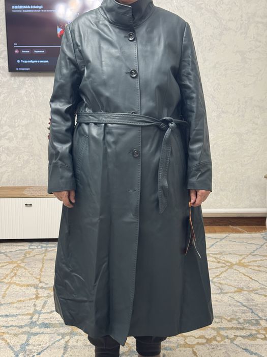 Продам кожанный тренч