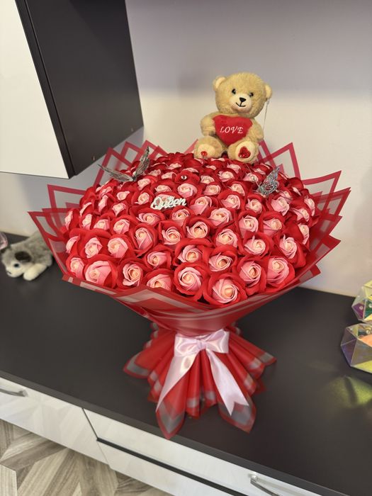 Trandafiri de sapun,parfumati, personalizati