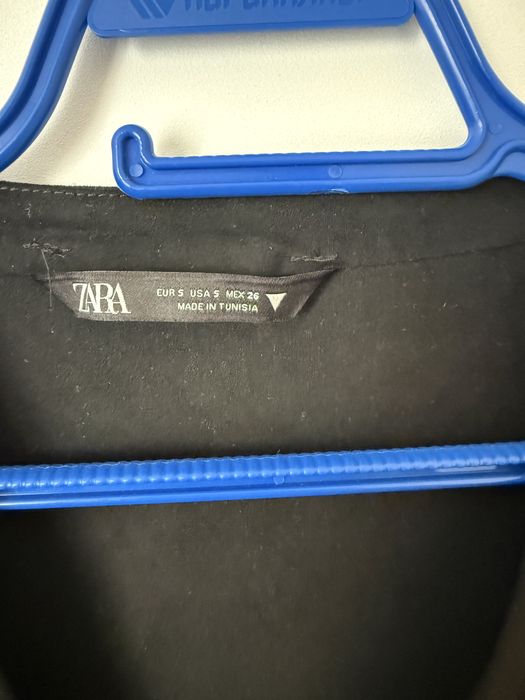 Къс черен гащеризон ZARA