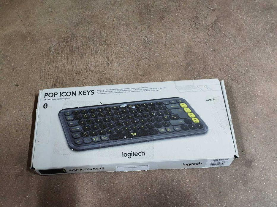 Tastatura Wireless Logitech POP ICON KEYS, Bluetooth, 3 Way Easy-Switch, Graphite