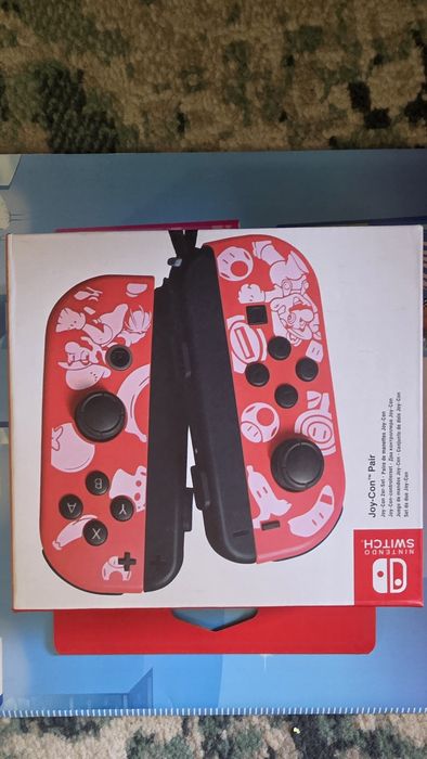 Set 2 Joycon Nintendo Switch, design tematic Super Mario, noi