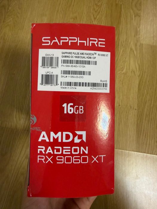 Placa video Sapphire Radeon RX 9060 XT PULSE OC 16GB GDDR6 128-bit