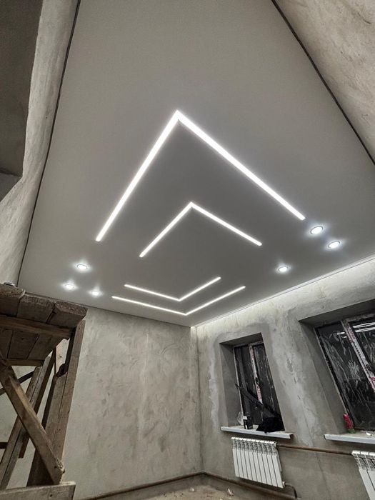 Натяжные потолки ,Освещение.