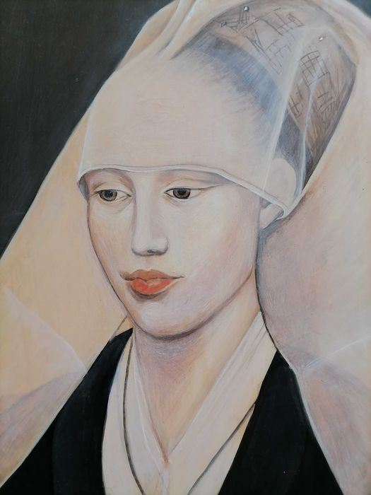 Pictură „Portretul unei femei” reproducere după Rogier Van der Weyden