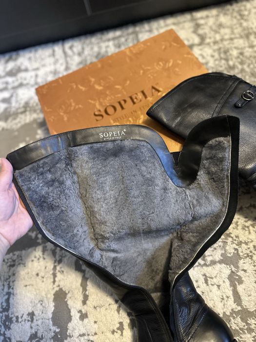 Теплые сапоги с мехом 38 размер