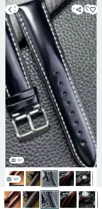 Curea piele cal, 22 mm, cusături manuala, eliberare rapida

- Curea di